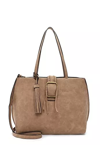 Tamaris Taschen & Rucksäcke Tamaris Shopper Janina 31795 Damen Handtaschen Uni sand 420