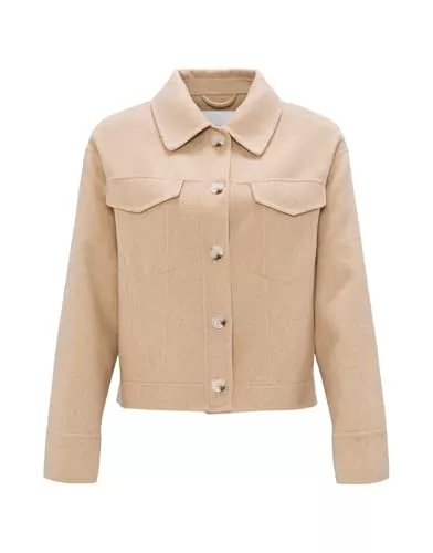 OPUS Jacken OPUS Damen Jacke | Kurzjacke HATILLI Boxy Fit aus weichem Woll Mix