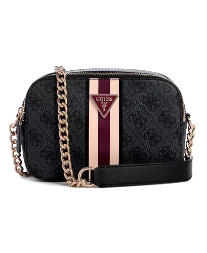 GUESS Taschen & Rucksäcke GUESS Damen Noelle Camera Klappe, Crossbody-Tasche, Kohle-Logo