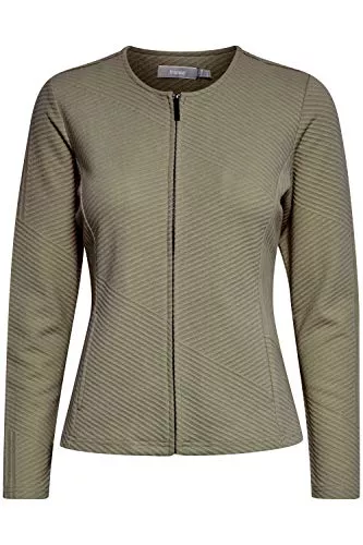 fransa Strickjacken fransa FRVECARDI Damen Strickjacke Feinstrick Cardigan Strickcardigan mit Rundhalsausschnitt und Reißverschluss