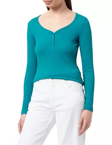 s.Oliver Langarmshirts s.Oliver Rippshirt mit Knopfleiste