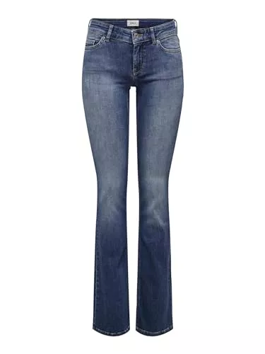 ONLY Jeans ONLY Female Flared fit Jeans ONLBLUSH Niedrige Taille Ausgestellt Jeans