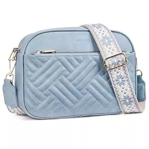 Roulens Taschen & Rucksäcke Roulens Gesteppte Damen Handy Umhängetasche, PU Leder Handy Schultertasche, Crossbody Bag für Damen mit Verstellbarem Breiter Gurt