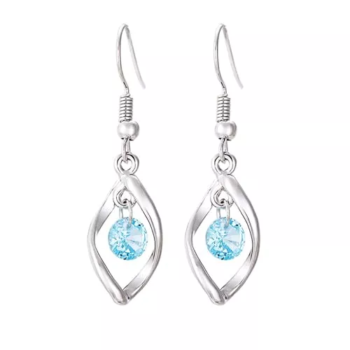 ilasif Schmuck Ohrringe Hängend Ohrhänger mit Zirkonia,Ohrringe Silber 925 Hängend Ohrstecker Silber 925 Ohrringe Lang für Damen Herren Mädchen