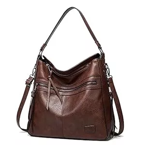 Coolives Taschen & Rucksäcke Coolives Damen Hobo Schultertasche Henkeltasche PU-Leder Damentaschen Handtaschen Damenhandtasche Umhängetasche Elegant Schultertasche Vintage Tasche für Dame EINWEG