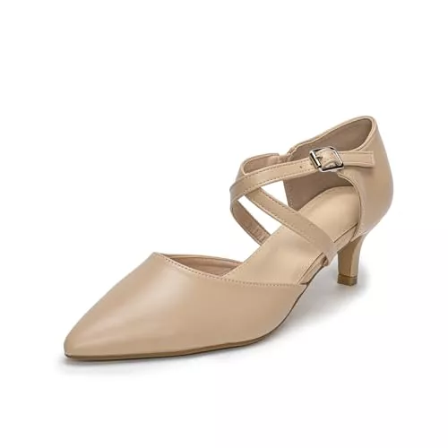 Plilima High Heels Plilima Damen Pumps Riemchen High Heels Spangenpumps Elegant Abendschuhe Frauen Hochzeitsschuhe Stilettos Festliche Schuhe Sandalen