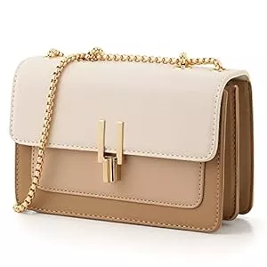 TOP BAND Taschen & Rucksäcke TOP BAND Color-Block Crossbody Taschen für Frauen Leder Crossbody Geldbörsen Niedliche Designer Handtaschen Umhängetasche Mittlere Größe