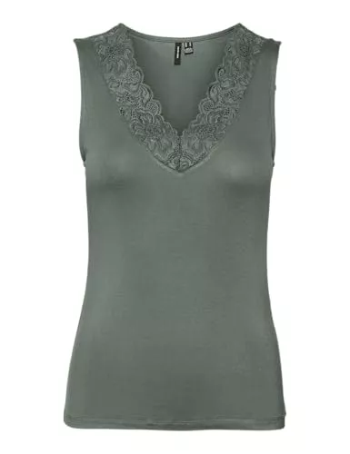 VERO MODA Ärmellose Blusen VERO MODA Damen Vmrosa Sl V-Neck Ga JRS Noos Top
