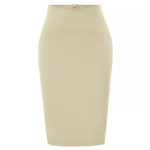 CLXLYU Röcke CLXLYU Bleistiftrock Damen Röcke High Waisted Slim Fit Büro High Stretch Hüfte Gewickelt Bodycon Bleistiftrock