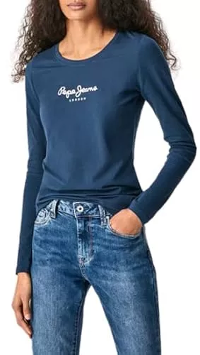 Pepe Jeans Langarmshirts Pepe Jeans Damen New Virginia Ls N T-Shirt