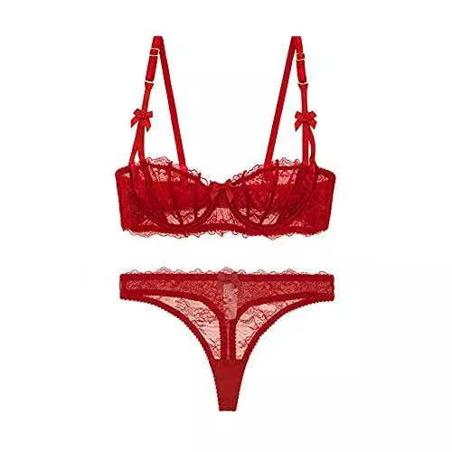 varsmiss Unterwäsche & Dessous varsmiss Frauen Sexy BH Spitze BH und G String Set