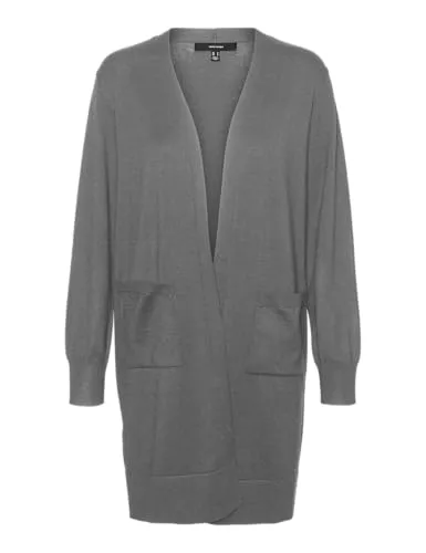 VERO MODA Strickjacken VERO MODA Damen Cardigan Lange Strickjacke Loose fit Taschen Langarm