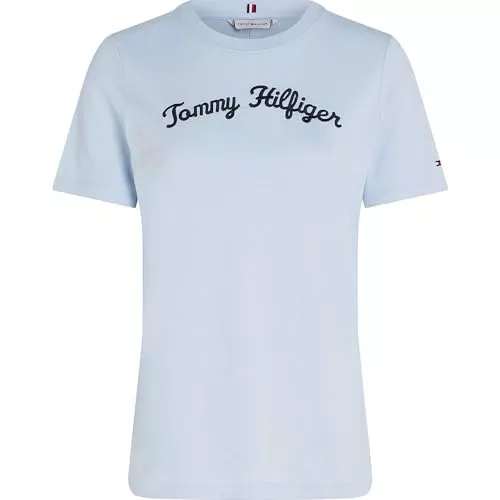Tommy Hilfiger T-Shirts Tommy Hilfiger Damen T-Shirt Kurzarm Regular Rundhalsausschnitt