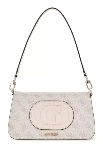 GUESS Taschen & Rucksäcke GUESS Eco Mietta Flap Shoulder Bag Dove Logo/Stone