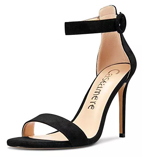 Castamere High Heels Castamere Damen High Heels Peep Toe Sandalen Ankle Strap Stilettos 10CM