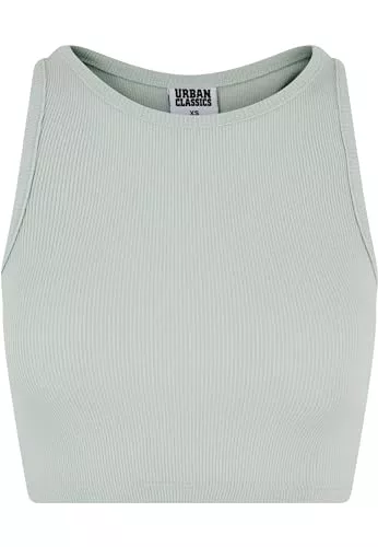 Urban Classics Tops Urban Classics Damen Top Cropped Rib Top, geripptes Top für Frauen, kurz geschnitten, Slim Fit, erhältlich in vielen Farbvarianten, Größen XS-5XL