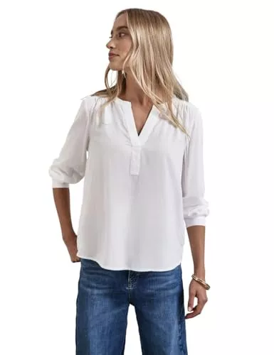 Street One Langarmblusen Street One Damen Tunika Bluse in Unifarbe
