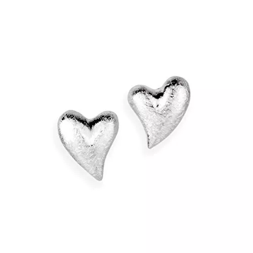 Heartbreaker Schmuck Heartbreaker Herz Ohrstecker aus der Kollektion Crown of my Heart in Echtsilber/Ohrringe Silber 925 Sterling nickelfrei/Elegante Design Herz Ohrringe für Damen/LD LP 23