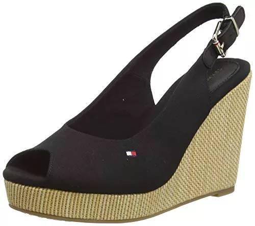 Tommy Hilfiger High Heels Tommy Hilfiger Damen Wedge Espadrilles Iconic Elena Sling Back Wedge Keilabsatz