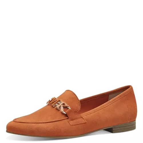 MARCO TOZZI Flache Schuhe MARCO TOZZI by Guido Maria Kretschmer Damen Loafer mit Absatz aus Leder Elegant
