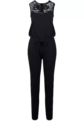 Urban Classics Jumpsuits Urban Classics Ladies Lace Block Jumpsuit, Damen Overall, erhältlich in vielen verschiedenen Farben, Größen XS bis 5XL