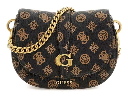 GUESS Taschen & Rucksäcke GUESS Kuba Mini Crossbody Flap XS Mocha Logo