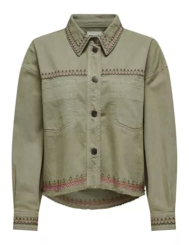 ONLY Jacken ONLY Damen Onlprime L/S Emb Shacket PNT Hemdjacke