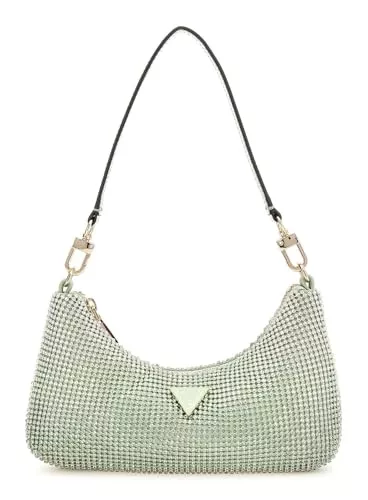 GUESS Taschen & Rucksäcke GUESS Zalina Mini Top Zip Shoulder Bag Celadon