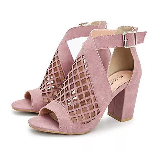 NHNX Hausschuhe NHNX Damen High Heel Geschlossene Sandalen Mit Absatz Plateau Sandaletten High Heels Peeptoe Slingback Pumps Frauen Sommer Schuhe Römersandalen Slingback Riemchensandalen Sommerschuhe