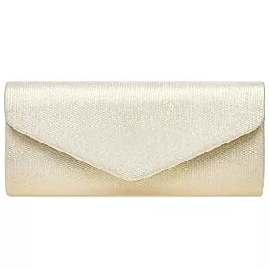 Caspar Taschen & Rucksäcke Caspar TA522 elegante Damen Snake Skin Glanz Clutch Abendtasche
