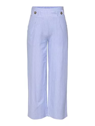 JdY Hosen JdY Damen Culotte Hose mit Streifenmuster und elastischem Bund