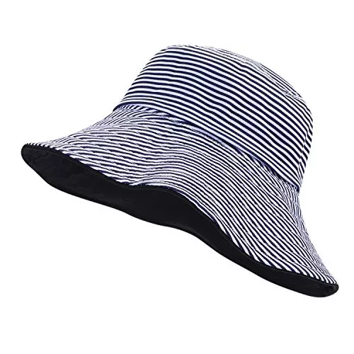 XGOPTS Hüte & Mützen Hut Unisex Outdoor Sonnenhut Damen Mädchen Damenhut Beidseitig Verstellbar Mütze Zebramuster Schlapphut Atmungsaktiv Faltbar Strandhut Breit Fischerhut Winddicht Outdoorhut Sport Reise Sommer