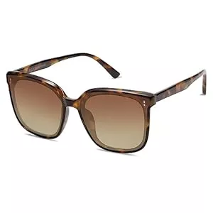 SOJOS Sonnenbrillen & Zubehör SOJOS Sonnenbrille Herren Damen Verspiegelt, Retro Vintage Groß Eckig Schwarz Coole Klassisch Rechteckig UV400 Schutz Unisex Brille SJ2157