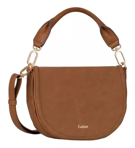 Gabor Taschen & Rucksäcke Gabor bags Lemonie Damen Überschlagtasche Umhängetasche Klein Cognac Braun