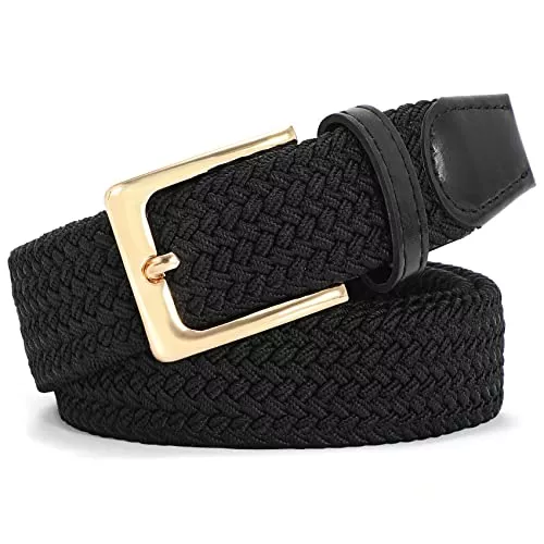 JasGood Gürtel JasGood Geflochtener Elastischer Gürtel für Damen Herren, Unisex Stoffgürtel Stretchgürtel Dehnbarer Gürtel für Jeans Hosen