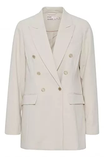 b.young Blazer b.young BYFVELISE Damen Blazer Longblazer Jacke mit Reverskragen und Knopf Regular Fit mit Stretch