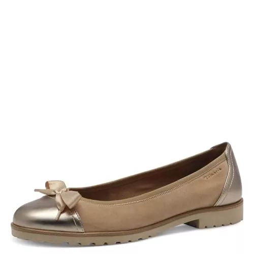 Tamaris Flache Schuhe Tamaris Damen Klassische Ballerinas, Frauen Flats,TOUCHit-Fußbett