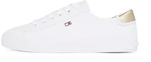 Tommy Hilfiger Sneaker & Sportschuhe Tommy Hilfiger Damen Vulc Canvas Lace Up Sneaker Fw0fw08647 Low Top
