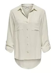 ONLY Langarmblusen ONLY Damen Bluse ONLYASMIN-Siesta LS LI BL Shirt - Relaxed Fit XS S M L XL