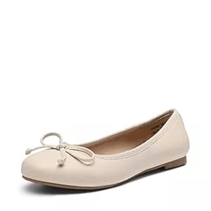 DREAM PAIRS Flache Schuhe DREAM PAIRS Damen Ballerinas flach klassisch, Elegante und Bequeme Ballettschuhe mit Schleifenbesatz