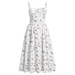 AGYMNX Freizeit AGYMNX Damen Korsett Kleid Sexy Spaghettiträger Bustier Midi Kleid Low Cut Flowy Plissee Saum Formelle Kleider mit Taschen