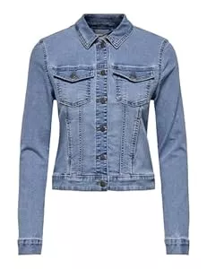 JdY Jacken JdY Jeansjacke Modische Denim Jacke mit klassischem Schnitt und Knöpfen