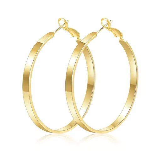 ALEXCRAFT Schmuck ALEXCRAFT Dick Creolen Silber 925 Groß Ohrringe Kreolen Damen Geschenk für Frauen Freundin Mama Mädchen