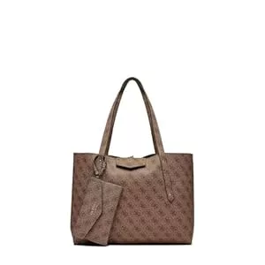 GUESS Taschen & Rucksäcke GUESS ECO BRENTON TOTE, beige(lattelogo), Gr. -