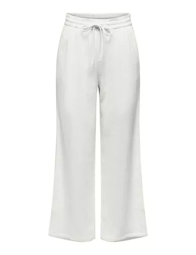 JdY Hosen JdY Damen Jdytheis Life Wide Pant WVN Noos Hose Mit Weitem Bein Und Hohem Bund Und Seitentaschen
