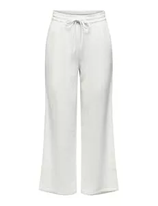 JdY Hosen JdY Damen Jdytheis Life Wide Pant WVN Noos Hose Mit Weitem Bein Und Hohem Bund Und Seitentaschen