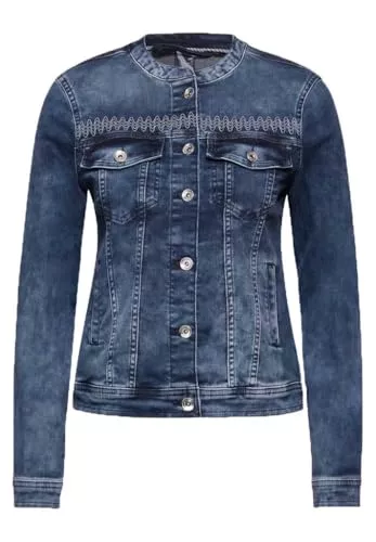 Cecil Jacken CECIL Damen B212209 Jeansjacke, mid Blue wash, Regular