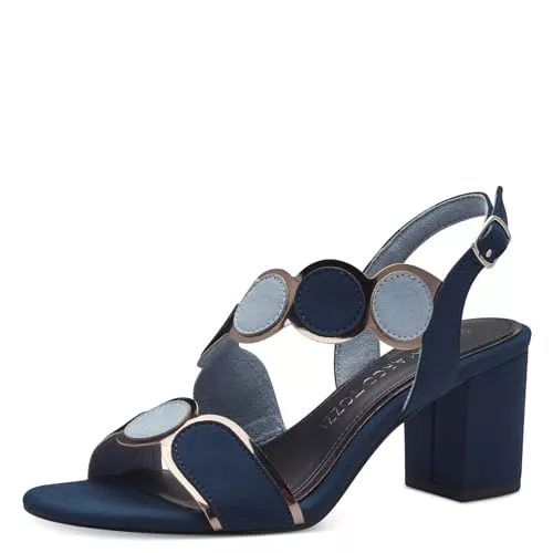 MARCO TOZZI Sandalen & Slides MARCO TOZZI Damen Sandalen mit Absatz mit Verstellbarem Riemen Vegan