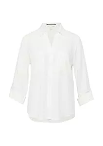 QS Hemdblusen QS Viskosebluse mit Turn-up und aufgesetzten Taschen