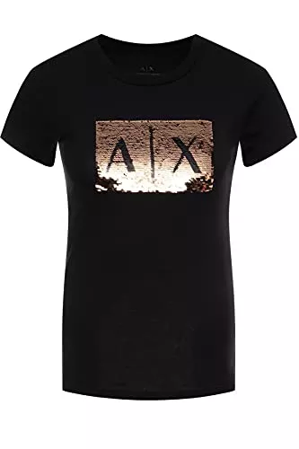 Armani Exchange T-Shirts Armani Exchange Damen Basic T-shirt With Logo On Bust T-Shirt